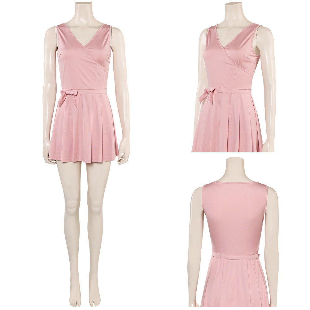 Wiked Glinda rosa Kleid Cosplay Outfits für Mottoparty