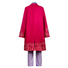 Laden Sie das Bild in den Galerie-Viewer, Willy Wonka rot Kostüm Charlie und die Schokoladenfabrik Wonka Cosplay Outfit 