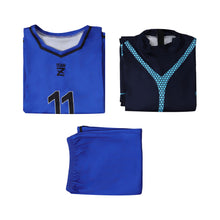 Laden Sie das Bild in den Galerie-Viewer, Yoichi Isagi blau Uniform BLUE LOCK Team Z Uniform Cosplay Outfit