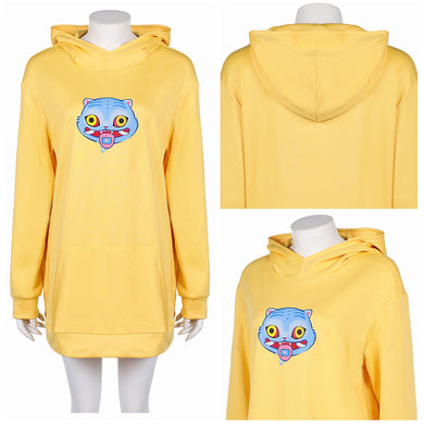 Zoey gelb Hoodie mit Kapuze Kpop Demon Hunters Zoey Cosplay Kostüm 