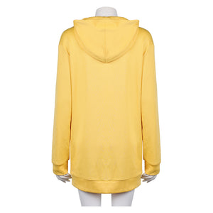 Zoey gelb Hoodie mit Kapuze Kpop Demon Hunters Zoey Cosplay Kostüm 