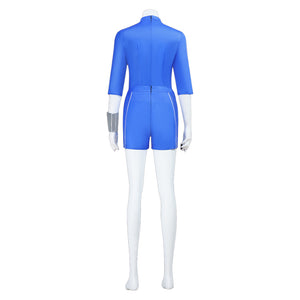 Zombies 4: Dawn of the Vampires Addison Wells blau Jumpsuit 