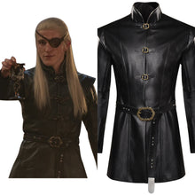 Laden Sie das Bild in den Galerie-Viewer, House of the Dragon Cosplay Aemond Targaryen Kostüm Outfits Halloween Karneval Mantel