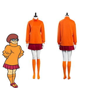 Scooby-Doo Velma Dinkley Cosplay Halloween Karneval Kostüm