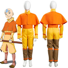 Laden Sie das Bild in den Galerie-Viewer, Avatar – Der Herr der Elemente Aang Cosplay Kostüm Kinder Jumpsuit Jungen Halloween Karneval Kostüm