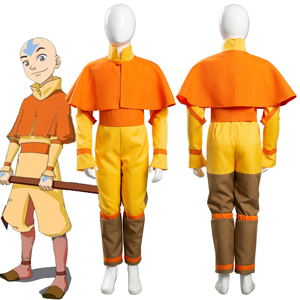 Avatar – Der Herr der Elemente Aang Cosplay Kostüm Kinder Jumpsuit Jungen Halloween Karneval Kostüm