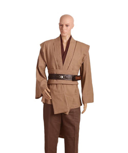 Star Wars Jedi Kenobi TUNIC Cosplay Kostüm Braun