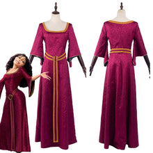 Laden Sie das Bild in den Galerie-Viewer, Tangled Mother Gothel Cosplay Kostüm Outfits Halloween Karneval Kleid