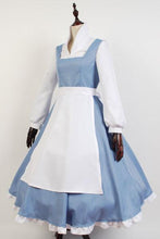 Laden Sie das Bild in den Galerie-Viewer, Die Schöne und das Biest Belle Kleid Dienstmädchen Schurz Kleid Cosplay Kostüm