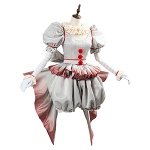 IT Pennywise Es The Clown Cosplay Kostüm Halloween Karnival weiblich Kostüm
