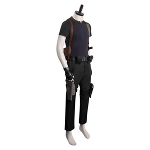 Resident Evil 4 Remake Leon S.Kennedy Cosplay Kostüm Halloween Karneval Outfits