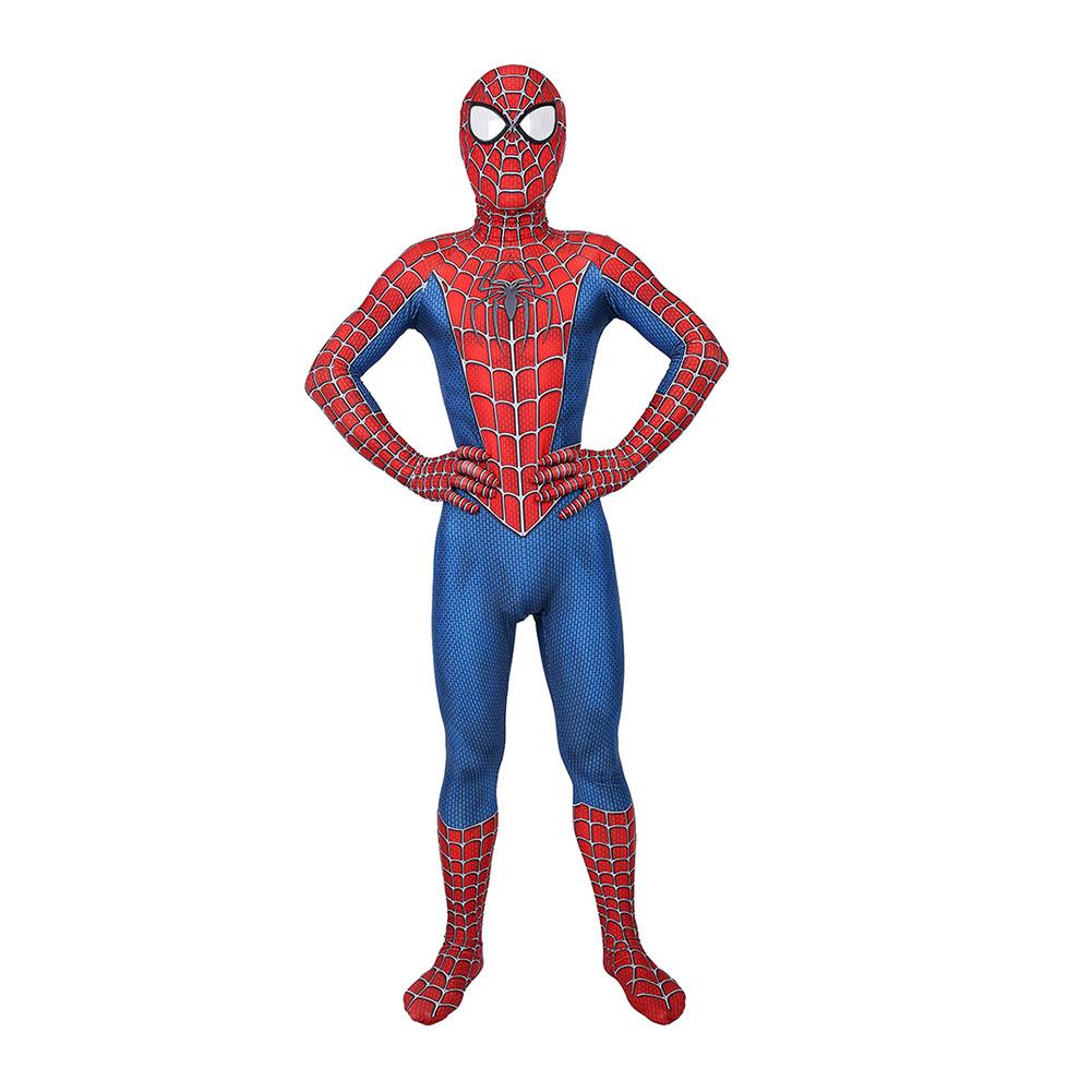 Marvel Raimi Jumpsuit Spider-Man Peter Parker Cosplay Kostüm für Erwachsene Kinder