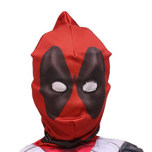 Laden Sie das Bild in den Galerie-Viewer, Kinder Marvel Deadpool Jumpsuit Maske Cosplay Kostüm Karneval