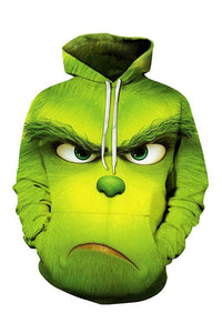 The Grinch Der Grinch Hoodie Sweatshirt Pullover mit Kaputze für Erwachsene