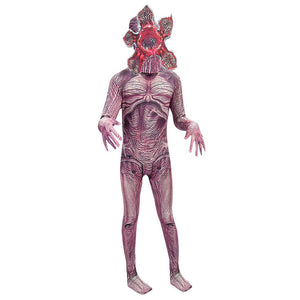 Kinder Demodog Jumpsuit Stranger Things Demodog Demogorgon Jumpsuit Overall mit Maske Cosplay Kostüm für Kinder