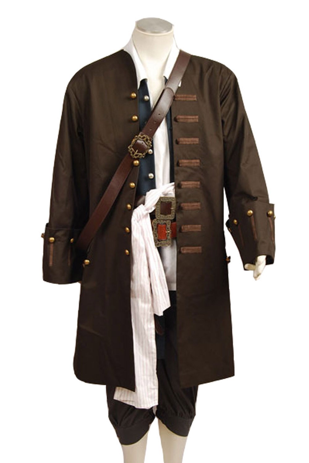 Pirates Of The Caribbean Jack Sparrow Johnny Depp Cosplay Kostüm Set