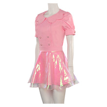 Laden Sie das Bild in den Galerie-Viewer, Barbie Film 2023 Cosplay rosa Kleid Halloween Karneval Outfits 2tlg. originelles Kleid