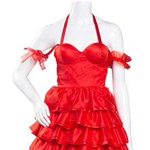 Laden Sie das Bild in den Galerie-Viewer, Suicide Squad 2 Harley Quinn rot Kleid Cosplay Kostüm Halloween Karneval Kleid