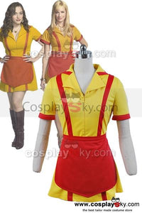 2 Broke Girls Max Caroline Kellnerinnen Uniform Kleid Kostüm Karnival für Party Mottoparty