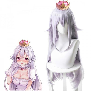 Super Mario Odyssey Bowsette Koopa Hime King Boo Human Perücke Cosplay Perücke