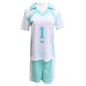 Haikyuu!! Oikawa Tooru Cosplay Aoba Johsai High School Gymnasium Uniform T-shirt Short Set - cosplaycartde