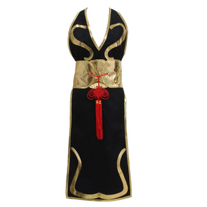 Street Fighter Chun-Li Cheongsam Cosplay Kostüm Halloween Karneval Outfits