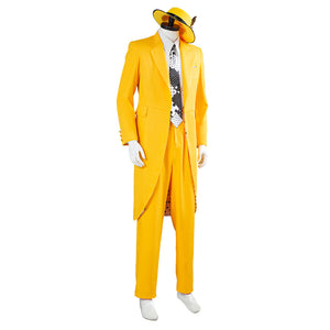 Jim Carrey Stanley Ipkiss The Mask Die Maske Gelb Anzug Cosplay Kostüm Karneval Kostüm