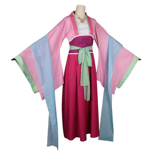 The Apothecary Diaries Maomao rosa Kimono Cosplay Kostüm Set