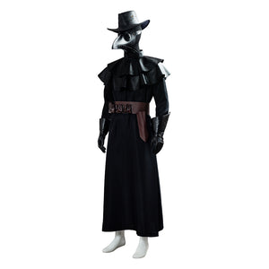 Steampunk Plague Doctor Gotik  Kostüm Pest Doktor Pestartz Mantel Cosplay Halloween Kostüm Version B