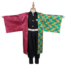 Laden Sie das Bild in den Galerie-Viewer, Kinder Kimono Demon Slayer Kimetsu no Yaiba Tomioka Giyuu Cosplay Halloween Karneval Kostüm