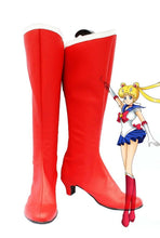 Laden Sie das Bild in den Galerie-Viewer, Sailor Moon Usagi Tsukino Cosplay Schuhe Stiefel Rot Version B
