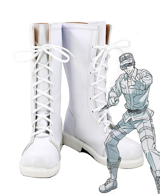 Cells at Work Leukocyte Cosplay Schuhe Stiefel Weiß