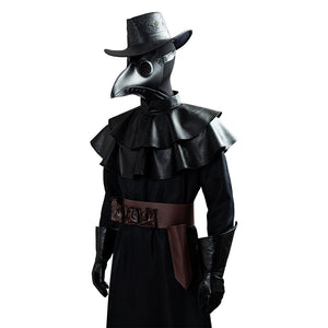 Steampunk Plague Doctor Gotik  Kostüm Pest Doktor Pestartz Mantel Cosplay Halloween Kostüm Version B