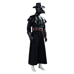 Steampunk Plague Doctor Gotik  Kostüm Pest Doktor Pestartz Mantel Cosplay Halloween Kostüm Version B