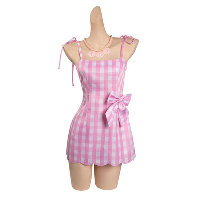 Kinder Mädchen Film 2023 Barbie Cosplay rosa Kleid Suits Halloween Karneval Outfits