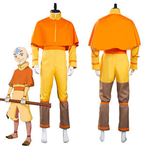 Avatar Aang Jumpsuit Avatar Der Herr der Elemente Aang Cosplay Halloween Karneval Kostüm