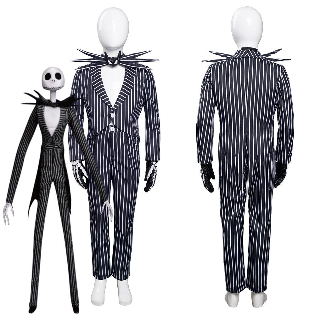 Kinder The Nightmare Before Christmas Jack Skellington Cosplay Kostüme Uniform Halloween Karneval Anzug