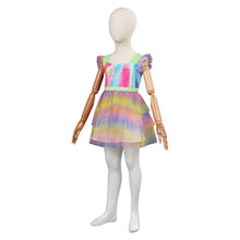 Laden Sie das Bild in den Galerie-Viewer, Margot Robbie Kinder 2023 Barbie gedruckt Ärmellos Kleid Cosplay Kostüm