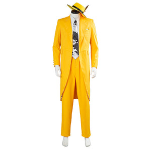 Jim Carrey Stanley Ipkiss The Mask Die Maske Gelb Anzug Cosplay Kostüm Karneval Kostüm