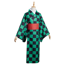 Laden Sie das Bild in den Galerie-Viewer, Demon Slayer Kamado Tanjirou Cosplay Kostüm Outfits Halloween Karneval Kimono