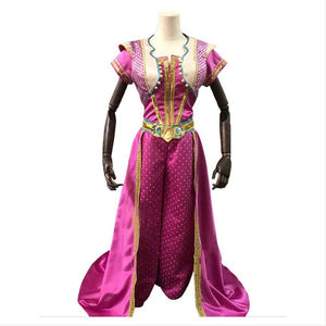 Aladdin 2019 Prinzessin Jasmin Kleid Cosplay Kostüm Delux