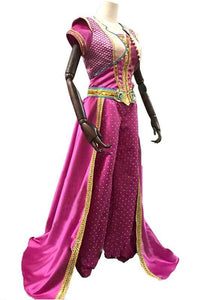 Aladdin 2019 Prinzessin Jasmin Kleid Cosplay Kostüm Delux