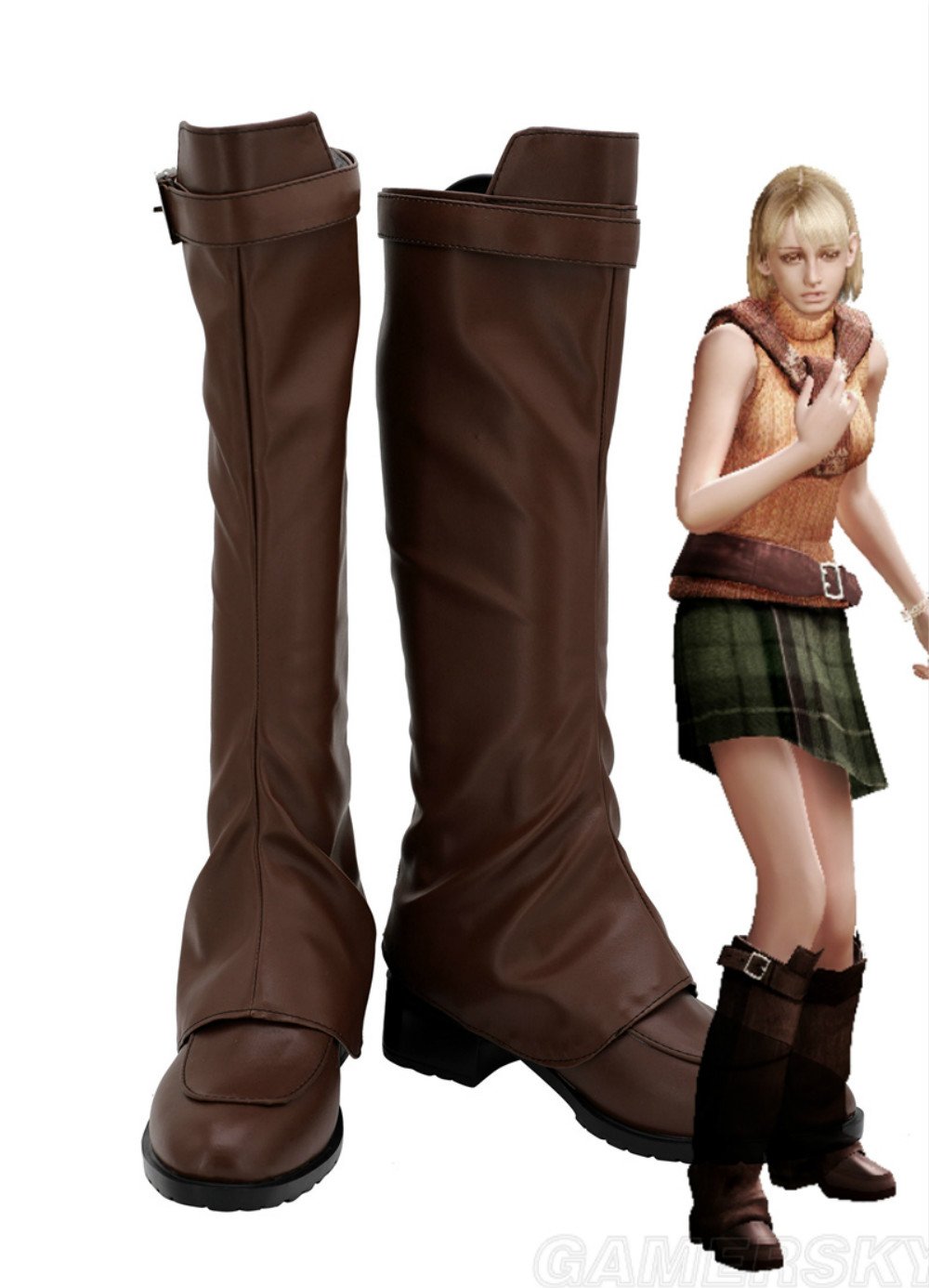 Ashley Graham Resident Evil 4 Ashley Stiefel Cosplay Schuhe