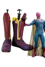 Laden Sie das Bild in den Galerie-Viewer, Avengers 3 Infinity War Vision Superhero Superheld Cosplay Schuhe Stiefel