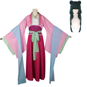 The Apothecary Diaries Maomao rosa Kimono Cosplay Kostüm Set