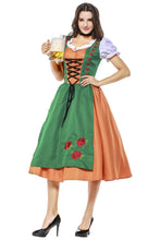 Laden Sie das Bild in den Galerie-Viewer, Damen Dirndl Trachtenkleid für Oktoberfest Karneval Kostüm Mottoparty Erwachsene