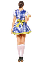 Laden Sie das Bild in den Galerie-Viewer, Damen Dirndl Trachtenkleid für Oktoberfest Karneval Kostüm für Erwachsene