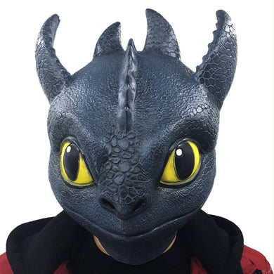 Film 2019 Drachenzähmen leicht gemacht 3 Die geheime Welt Toothless Latex Party Cosplay Maske