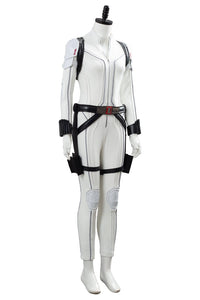 Film Black Widow Suit Jumpsuit Cosplay Kostüm Weiß Version