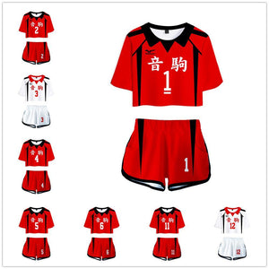 Haikyuu!! Volleyball!! Nekoma High Nummer 1/2/3/4/5/6/11/12 Uniform Cosplay Kostüm - cosplaycartde